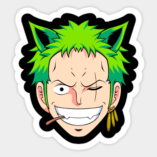 Zoro Cat Sticker